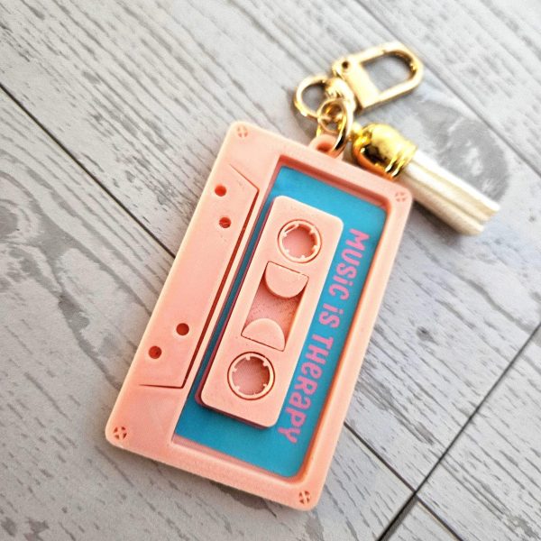 il_fullxfull.7731984029_treb Pastel Cassette Keychain – Programmable Nfc Mixtape Charm – Music Lover Gift – Keychains – Handmade By Shessocrafty Goods