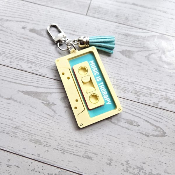 il_fullxfull.7731985953_jeh3 Pastel Cassette Keychain – Programmable Nfc Mixtape Charm – Music Lover Gift – Keychains – Handmade By Shessocrafty Goods