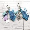 Opalite Era Showgirl Bag Charm • Custom Lyric Engraved Heart Or Glow-In-The-Dark Lightning Bolt – Vigilante Shit - For The Swifties – Handmade By Shessocrafty Goods