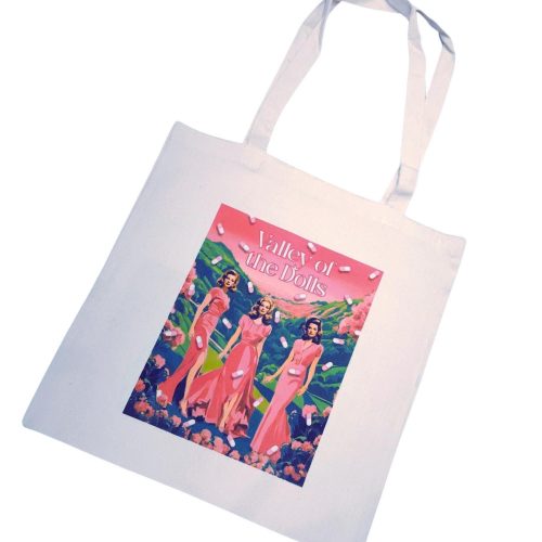 Valley of the Dolls Tote Bag, Retro 60s Canvas Book Lover Accessory – Bookish – Handmade by ShesSoCrafty Goods