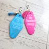 il_fullxfull.7787148842_rcgv-2 Big Feminist Energy Motel Keychain | Retro Rhinestone Bag Charm – Keychains – Handmade By Shessocrafty Goods