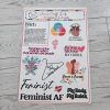 Feminist Af Sticker Sheet - Empowering Intersectional Feminism Decals – Say It Louder – Handmade By Shessocrafty Goods