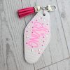 il_fullxfull.7826455590_ba52-2 It'S Giving Rhinestone Resin Motel Keychain Trendy Pink Gift – Keychains – Handmade By Shessocrafty Goods