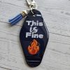 il_fullxfull.7832150672_ru12-1 This Is Fine Resin Motel Keychain Funny Meme Sarcastic Gift – Keychains – Handmade By Shessocrafty Goods