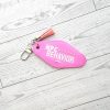 Npc Behavior Resin Motel Keychain, Funny Meme Bag Charm, Sarcastic Gift For Her – Keychains – Handmade By Shessocrafty Goods