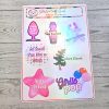il_fullxfull.7864480739_1di6 Sassy Adult Sticker Sheet – Mature Humor, Planner Stickers (Kiss Cut) – Say It Louder – Handmade By Shessocrafty Goods