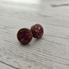 Hot Pink Wood Resin Heart Necklace And Earring Set | Handmade Jewelry – Jewelry – Handmade By Shessocrafty Goods
