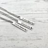Activist Bar Necklace | Feminist, Anti-Patriarchy, Anti-Oligarchy | Stainless Steel – Jewelry – Handmade by ShesSoCrafty Goods