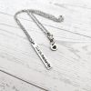 Activist Bar Necklace | Feminist, Anti-Patriarchy, Anti-Oligarchy | Stainless Steel – Jewelry – Handmade By Shessocrafty Goods