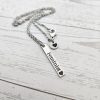 Activist Bar Necklace | Feminist, Anti-Patriarchy, Anti-Oligarchy | Stainless Steel – Jewelry – Handmade By Shessocrafty Goods