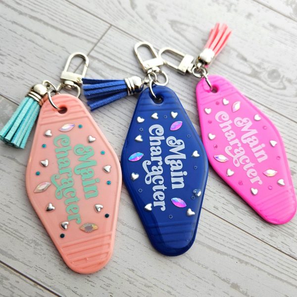 il_fullxfull.7883007173_dm9x-2 Main Character Motel Keychain | Retro Hotel Tag, Rhinestone Tassel Charm – Keychains – Handmade By Shessocrafty Goods