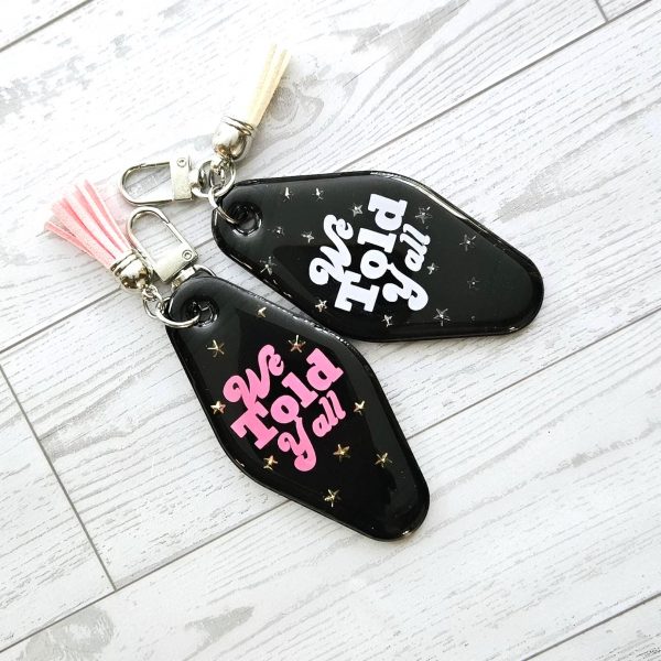 il_fullxfull.7905230169_2zr2 We Told Yall Resin Motel Keychain Funny Political Bag Charm Feminist Gift For Her – Keychains – Handmade By Shessocrafty Goods