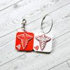 NFC Emergency Tag | 3D Printed Medical ID Keychain for Kids and Adults – Keychains – Handmade by ShesSoCrafty Goods