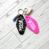 il_fullxfull.7867839416_d5q4 Catching Print Motel Keychain — Funny Cheeky Bag Charm With Studs And Tassel – Keychains – Handmade By Shessocrafty Goods