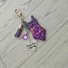 il_fullxfull.7961642407_cmvj Eras Bodysuit Keychain – Personalized Rhinestone Bag Charm, Pink Blue Or Purple – Keychains – Handmade By Shessocrafty Goods