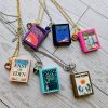 il_fullxfull.8036067407_2blw Custom Miniature Book Necklace, Personalized Book Lover Gift, Bookish Jewelry – Bookish – Handmade By Shessocrafty Goods