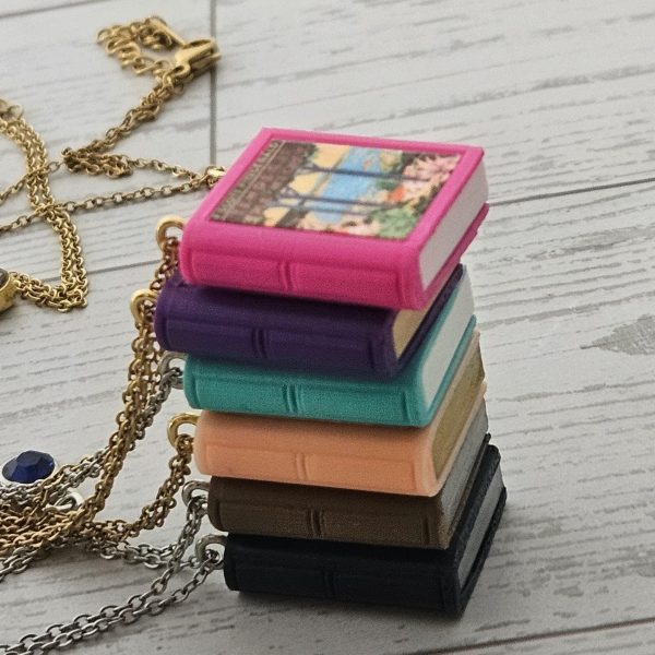 il_fullxfull.8039372929_i9nl Custom Miniature Book Necklace, Personalized Book Lover Gift, Bookish Jewelry – Bookish – Handmade By Shessocrafty Goods