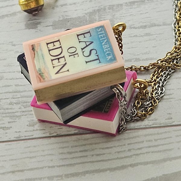 il_fullxfull.8039372949_5i8j Custom Miniature Book Necklace, Personalized Book Lover Gift, Bookish Jewelry – Bookish – Handmade By Shessocrafty Goods
