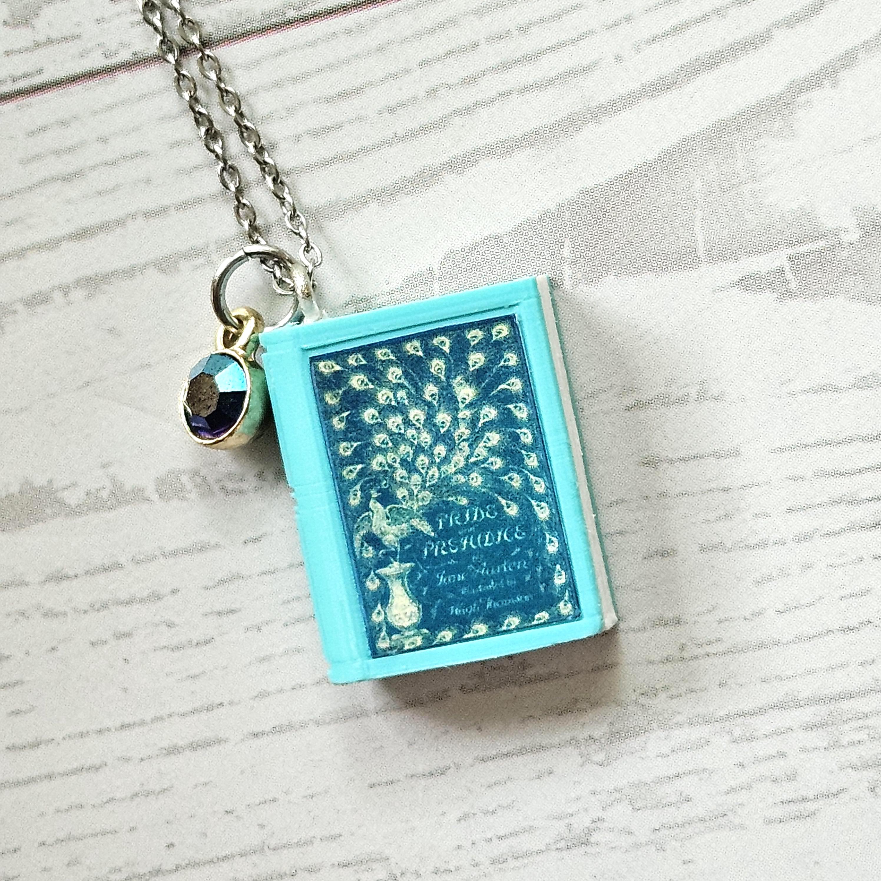 Custom Miniature Book Necklace, Personalized Book Lover Gift, Bookish Jewelry – Bookish – Handmade By Shessocrafty Goods