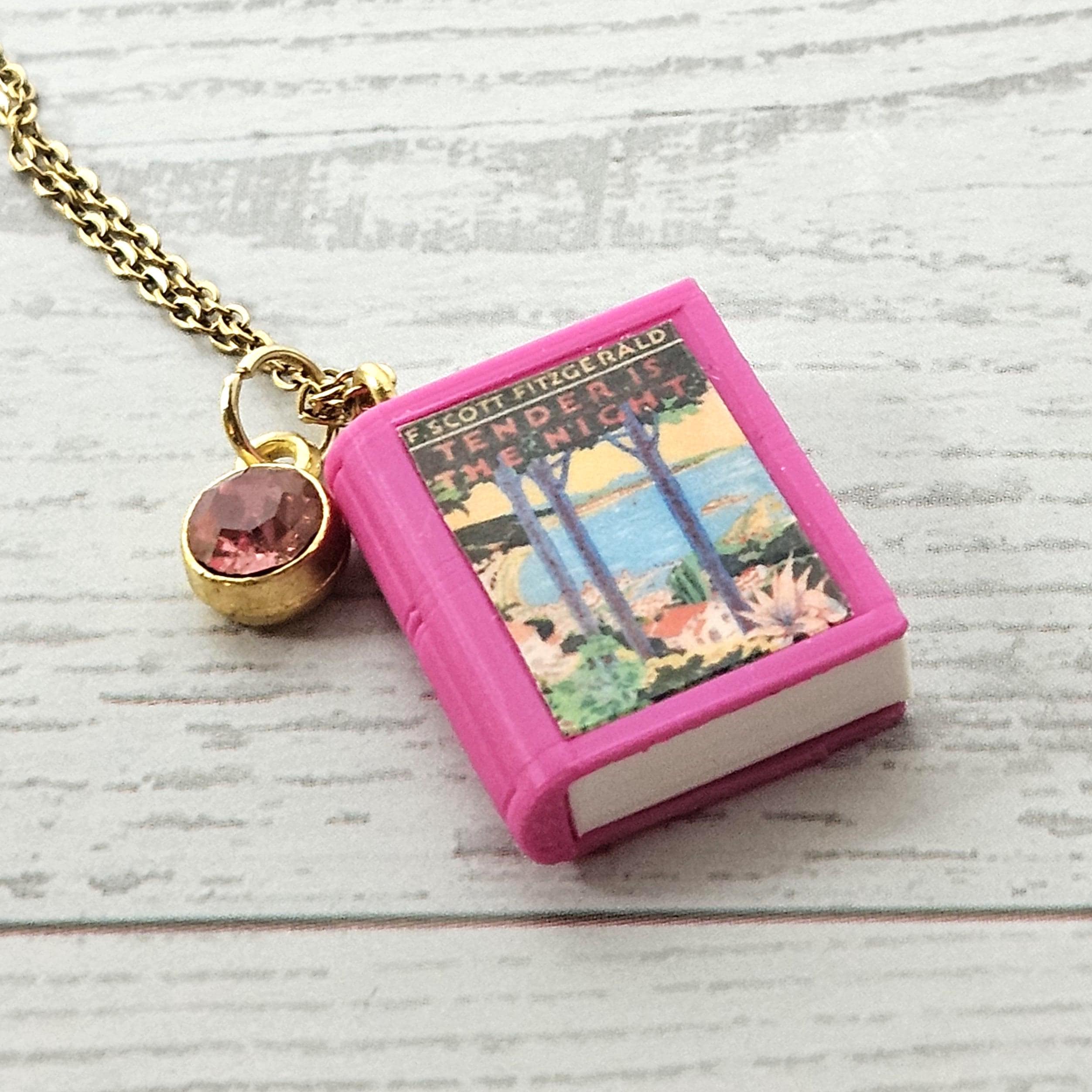 Custom Miniature Book Necklace, Personalized Book Lover Gift, Bookish Jewelry – Bookish – Handmade By Shessocrafty Goods