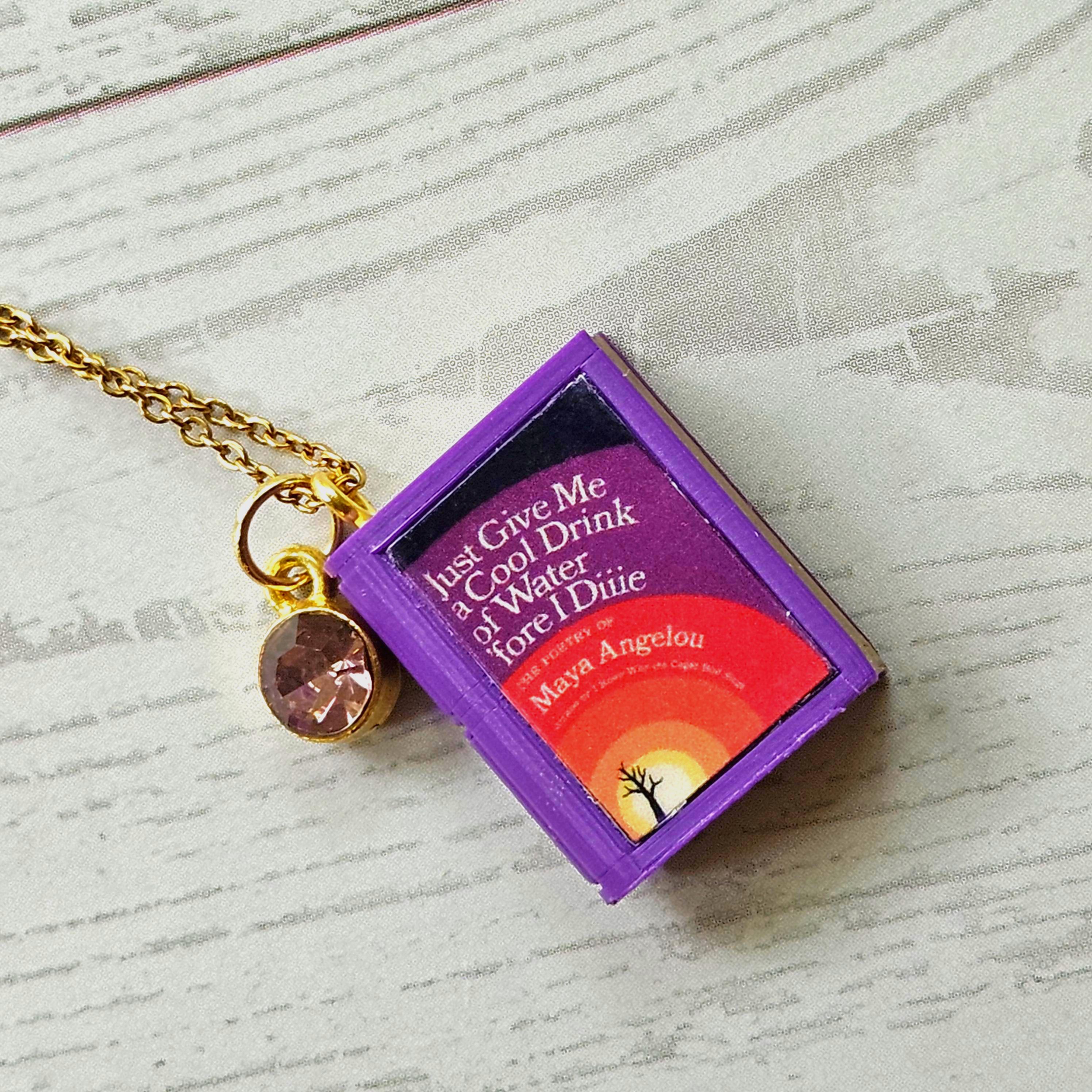 Custom Miniature Book Necklace, Personalized Book Lover Gift, Bookish Jewelry – Bookish – Handmade By Shessocrafty Goods