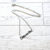 il_fullxfull.7581635616_s7pb Votes Over Vibes Necklace β’ Satin Stainless Steel Civic Statement Pendant β Jewelry β Handmade by ShesSoCrafty Goods