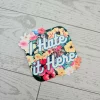 I Hate It Here Sarcastic Floral Laptop Decal, Passive Aggressive Humor Sticker – Stickers – Handmade by ShesSoCrafty Goods