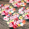 I Hate It Here Sarcastic Floral Laptop Decal, Passive Aggressive Humor Sticker – Stickers – Handmade by ShesSoCrafty Goods