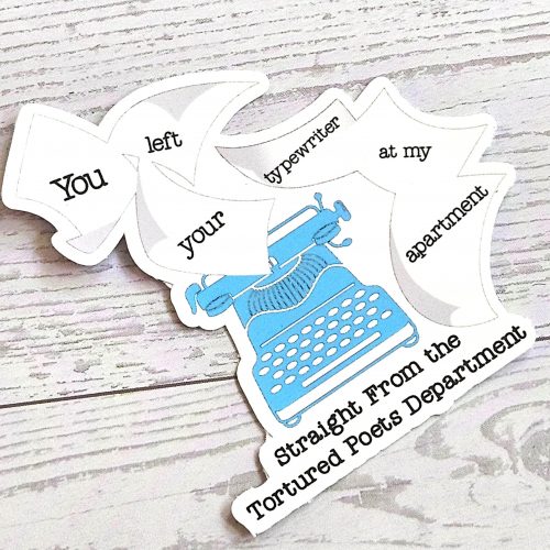 il_fullxfull.7581639844_g0v0 Tortured Poet Dept. Sticker: Vintage Typewriter - Taylor Lyrics – Uncategorized – Handmade by ShesSoCrafty Goods
