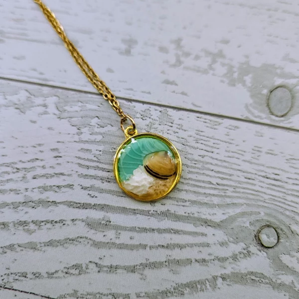 il_fullxfull.7581647092_ih9u Handmade Seashell Pendant Necklace – Ocean Resin Coastal Jewelry – Beach Statement Piece – Jewelry – Handmade by ShesSoCrafty Goods