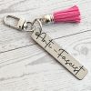 Anti-Fascist Minimalist Keychain - Activist Stainless Steel Bag Charm – Keychains – Handmade by ShesSoCrafty Goods