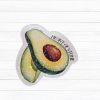 il_fullxfull.7581656132_tdgx Holographic Avocado Sticker - Heart of Stone Sticker - Los Campesinos Inspired – Stickers – Handmade by ShesSoCrafty Goods