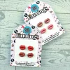 il_fullxfull.7581666422_rfs3 Tiny Lip Stud Earrings, Matte Glitter Polymer Clay, Hypoallergenic Minimalist Feminist Jewelry – Jewelry – Handmade by ShesSoCrafty Goods