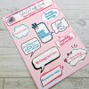 Boundaries Babe Sticker Sheet: Waterproof Vinyl Decals for Journaling – Say It Louder – Handmade by ShesSoCrafty Goods