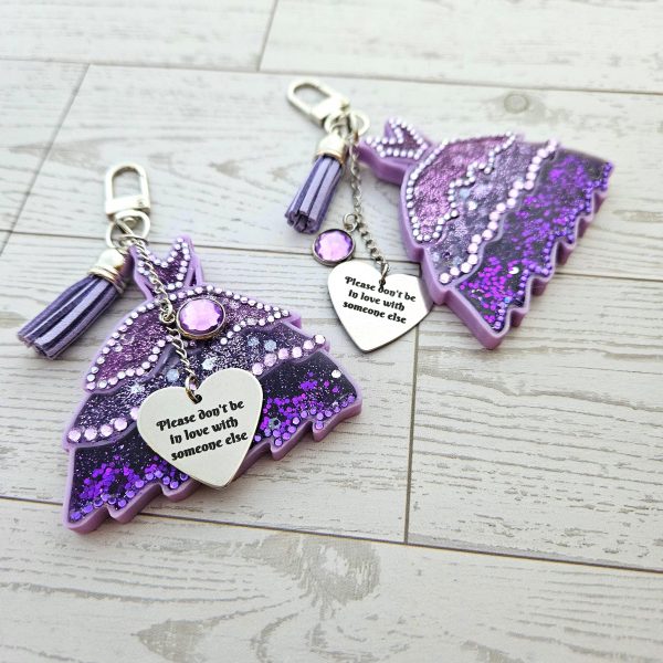 il_fullxfull.7606331578_7cvb This night is sparkling Eras Dress Glow in the Dark Bag Charm β Keychains β Handmade by ShesSoCrafty Goods