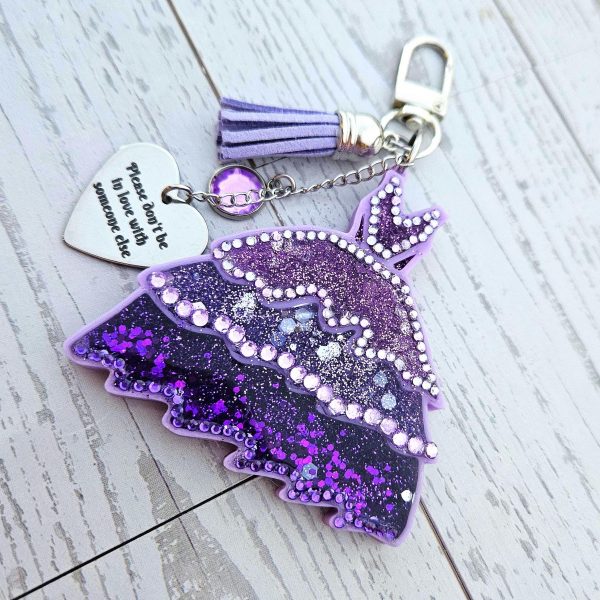 il_fullxfull.7606345732_1i15 This night is sparkling Eras Dress Glow in the Dark Bag Charm β Keychains β Handmade by ShesSoCrafty Goods