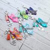il_fullxfull.7606445490_ck01 Custom Showgirl Eras Bodysuit Keychain – Personalized Glitter Resin Bag Charm with Engraved Quote – Keychains – Handmade by ShesSoCrafty Goods