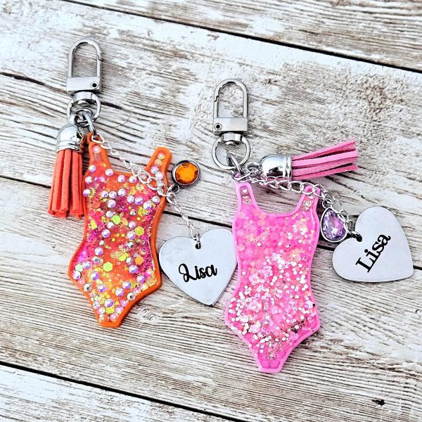 il_fullxfull.7629584331_q0iz Custom Showgirl Eras Bodysuit Keychain – Personalized Glitter Resin Bag Charm with Engraved Quote – Keychains – Handmade by ShesSoCrafty Goods