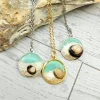 il_fullxfull.7629594223_7dbr Handmade Seashell Pendant Necklace – Ocean Resin Coastal Jewelry – Beach Statement Piece – Jewelry – Handmade by ShesSoCrafty Goods