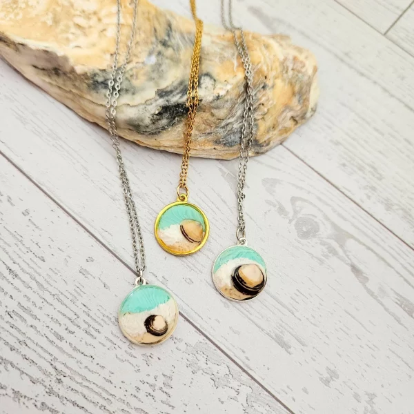 il_fullxfull.7629594663_6o89 Handmade Seashell Pendant Necklace – Ocean Resin Coastal Jewelry – Beach Statement Piece – Jewelry – Handmade by ShesSoCrafty Goods