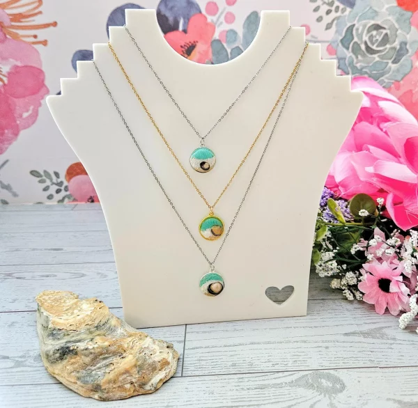 il_fullxfull.7629594785_8jqj Handmade Seashell Pendant Necklace – Ocean Resin Coastal Jewelry – Beach Statement Piece – Jewelry – Handmade by ShesSoCrafty Goods