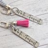 Anti-Fascist Minimalist Keychain - Activist Stainless Steel Bag Charm – Keychains – Handmade by ShesSoCrafty Goods