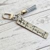 Anti-Fascist Minimalist Keychain - Activist Stainless Steel Bag Charm – Keychains – Handmade by ShesSoCrafty Goods