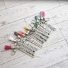 Anti-Fascist Minimalist Keychain - Activist Stainless Steel Bag Charm – Keychains – Handmade by ShesSoCrafty Goods