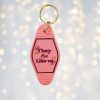 They Not Like Us Motel Keychain Bag Charm – Uncategorized – Handmade by ShesSoCrafty Goods