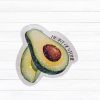 il_fullxfull.7629604439_729e Holographic Avocado Sticker - Heart of Stone Sticker - Los Campesinos Inspired – Stickers – Handmade by ShesSoCrafty Goods
