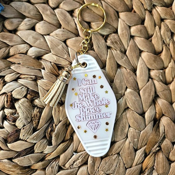 il_fullxfull.7629604685_xy7k Bejeweled Motel Keychain Bag Charm, Retro Pink Glitter Keychain – Uncategorized – Handmade by ShesSoCrafty Goods