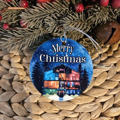 Lover House Christmas Ornament – Home Decor – Handmade by ShesSoCrafty Goods