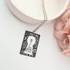 Secret Garden Book Necklace – Engraved Miniature Book Pendant – Cottagecore Literary Jewelry – Bookish – Handmade by ShesSoCrafty Goods