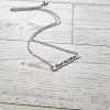 il_fullxfull.7629611413_mkbx Fear No Man Necklace β Feminist Stainless Steel Bar Pendant with Black Engraving β Jewelry β Handmade by ShesSoCrafty Goods